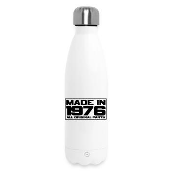 Made in 1976 - Insulated Water Bottle 500 ml - white - Front