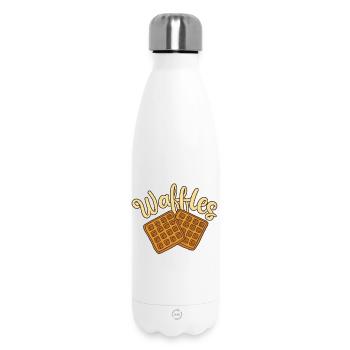Waffles Waffle Bakers - Insulated Water Bottle 500 ml - white - Front