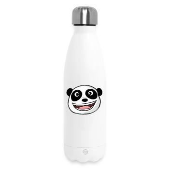 Panda Head - Insulated Water Bottle 500 ml - white - Front