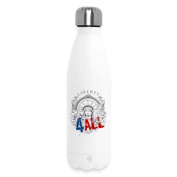 4. Juli - Unabhängigkeitstag. Liebst du die Freiheit? - Thermosflasche 500 ml - Weiß - Vorne