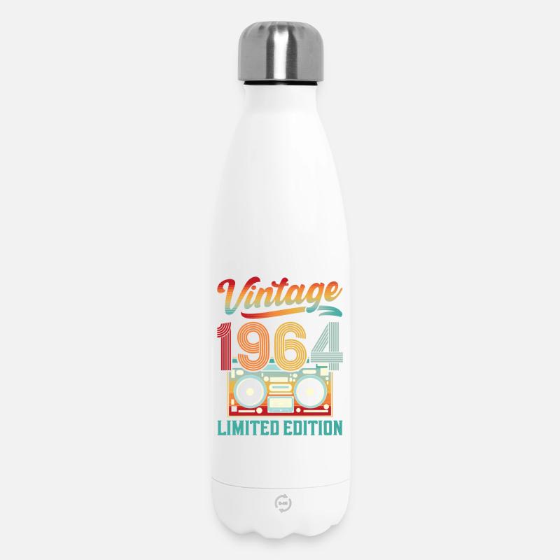 Design Vintage 1964 Ghettoblaster - Thermosflasche 500 ml - Weiß