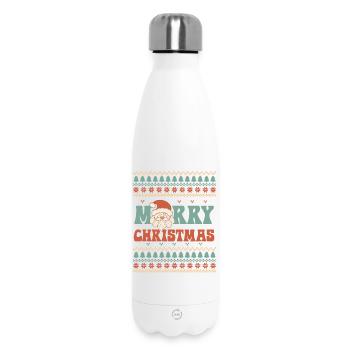Pull de Noël moche - Bouteille isotherme 500 ml - blanc - Devant