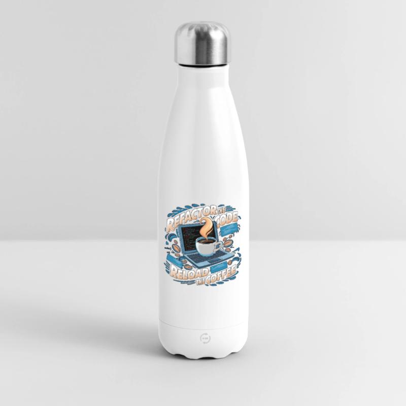 Programmers generate code from coffee Insulated Water Bottle 500 ml