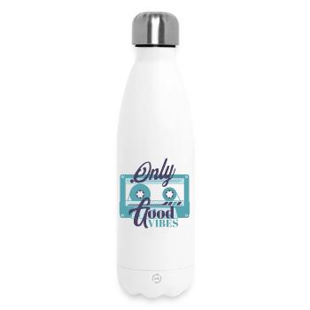 Cassette rétro - Bouteille isotherme 500 ml - blanc - Devant