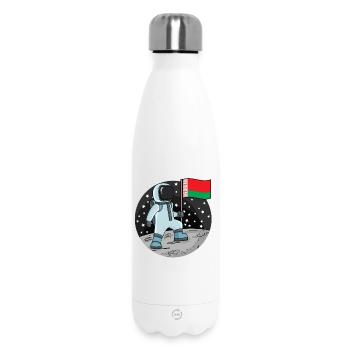 Astronaut Fahne Belarus - Thermosflasche 500 ml - Weiß - Vorne
