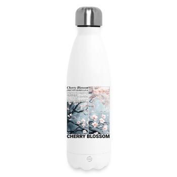 Cherry Blossom Sakura Flower Spring Nature Gift - Insulated Water Bottle 500 ml - white - Front