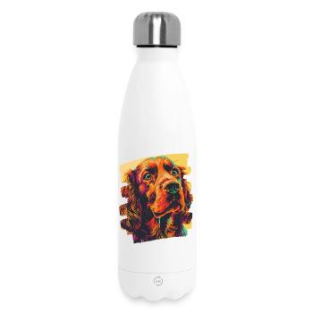 Cocker Spaniel - Bouteille isotherme 500 ml - blanc - Devant