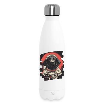 Astronaute du Labrador - Bouteille isotherme 500 ml - blanc - Devant
