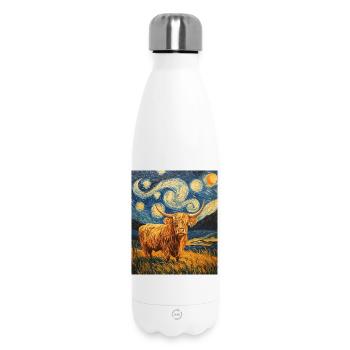 Vache des Highlands - Bouteille isotherme 500 ml - blanc - Devant