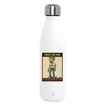 Vertraue niemandem Zombie Rebel Design - Thermosflasche 500 ml - Weiß - Vorne