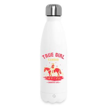 ECHTES KANSAS-MÄDCHEN - Thermosflasche 500 ml - Weiß - Vorne