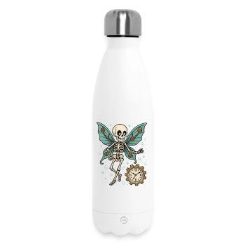 Mouvement papillon squelette - Bouteille isotherme 500 ml - blanc - Devant