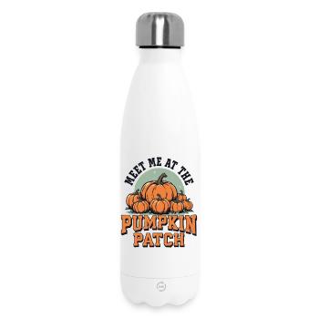 Retrouvez-moi au champ de citrouilles - Bouteille isotherme 500 ml - blanc - Devant