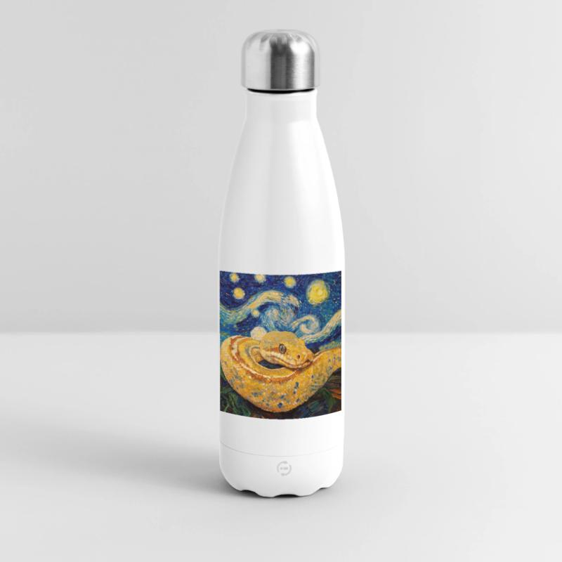 Serpent Python Style Van Gogh Nuit étoilée Bouteille isotherme 500 ml
