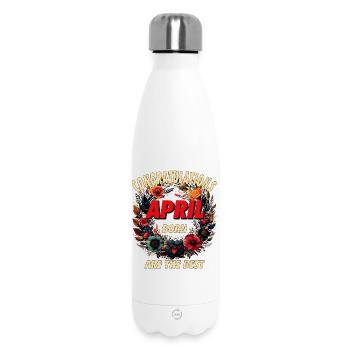 CONGRATULATIONS APRIL - Insulated Water Bottle 500 ml - white - Front