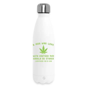 Grüne Freiheit und Vielfalt - Thermosflasche 500 ml - Weiß - Vorne