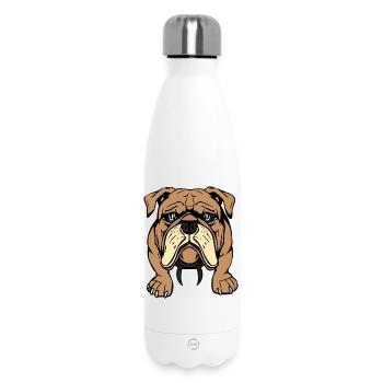 Bulldogge Hunde T-shirt Hundeshirt Geschenk  - Thermosflasche 500 ml - Weiß - Vorne