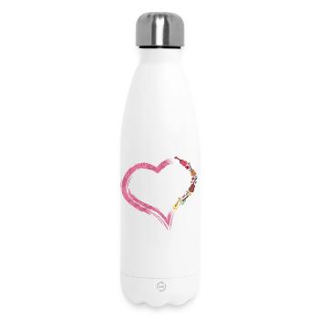 Hawaiian Ukulele Uke Heart - Thermosflasche 500 ml - Weiß - Vorne