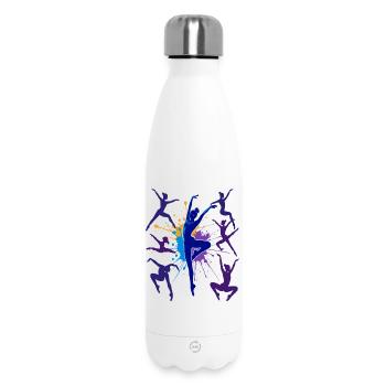 Gymnastics Gymnastics Acrobatics Artistic Gymnastics - Insulated Water Bottle 500 ml - white - Front