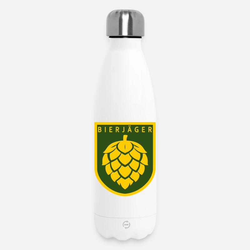 Bierjäger - Insulated Water Bottle 500 ml - white
