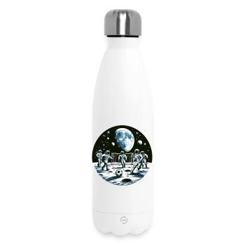 Mondfußball: Astronauten im Orbit - Thermosflasche 500 ml - Weiß - Vorne