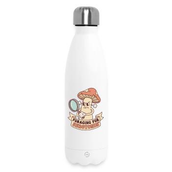 Vintage-wütende Pilze auf der Suche nach Serotonin - Thermosflasche 500 ml - Weiß - Vorne