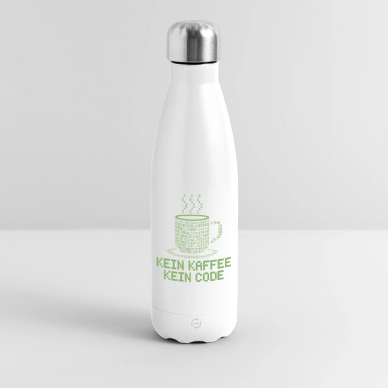 No Coffee No Code Programmer Computer Scientist Insulated Water Bottle 500 ml