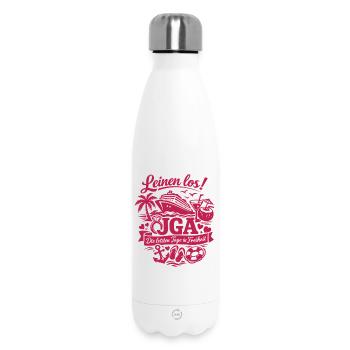 Leinen Los! JGA auf hoher See - Braut - Thermosflasche 500 ml - Weiß - Vorne
