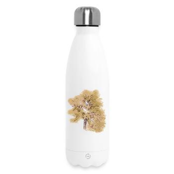 Conifer Natural Tree Art Painting - Insulated Water Bottle 500 ml - white - Front