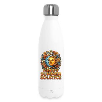 Litha Pagan: Sommersonnenwende, Mittsommer, Mittsommer, Mittsommer. - Thermosflasche 500 ml - Weiß - Vorne