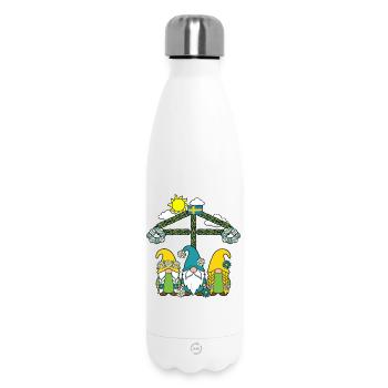 Litha Pagan Solstice d’été Midsommar - Bouteille isotherme 500 ml - blanc - Devant
