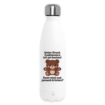 Umarmung Unter druck funktioniere ich am besten - Thermosflasche 500 ml - Weiß - Vorne