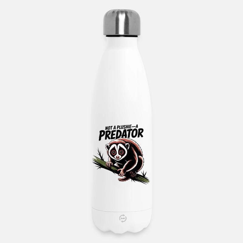 Pas une peluche | Prédateur de lobi prunier - Bouteille isotherme 500 ml - blanc