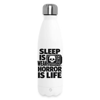 Les films d’horreur guérissent l’humour des gens - Bouteille isotherme 500 ml - blanc - Devant