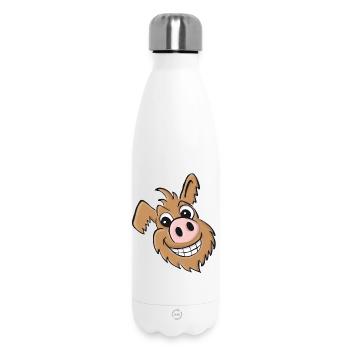 Pig dog - friendly - Insulated Water Bottle 500 ml - white - Front