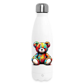 Orso orsacchiotto Teddy Bear - Insulated Water Bottle 500 ml - white - Front