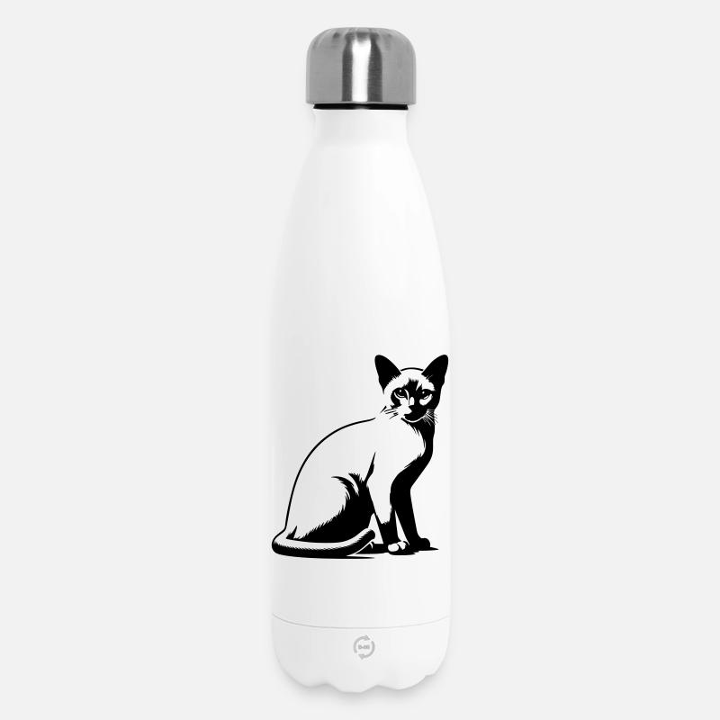 Burmakatze - Thermosflasche 500 ml - Weiß