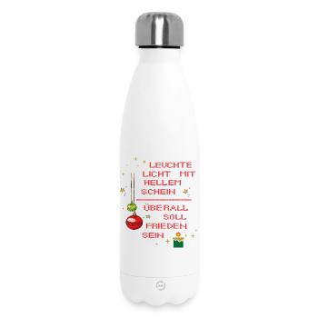 Leuchte Licht mit hellem Schein - Thermosflasche 500 ml - Weiß - Vorne