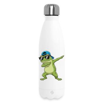 Cool Dabbing Frog Sonnenbrillen-Cartoon-Kunst - Thermosflasche 500 ml - Weiß - Vorne
