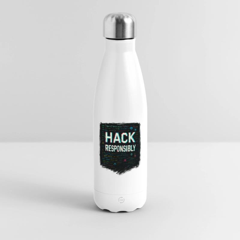 Cybersecurity: Hack Responsibility Insulated Water Bottle 500 ml
