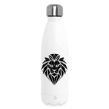 Lion Style – Strength & Pride - Leo - Insulated Water Bottle 500 ml - white - Front