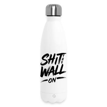 Shit the wall on - Thermosflasche 500 ml - Weiß - Vorne