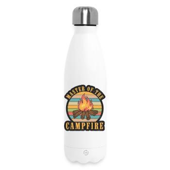 Master of the Campfire - Insulated Water Bottle 500 ml - white - Front