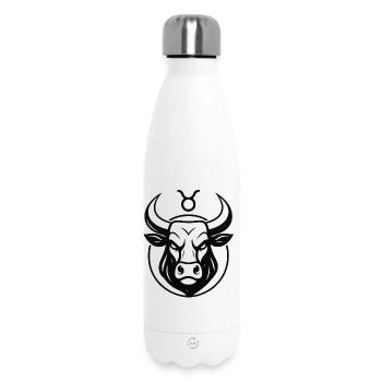 Zodiac sign Taurus - Insulated Water Bottle 500 ml - white - Front