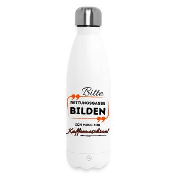 Please form an emergency lane ...- For coffee drinkers - Insulated Water Bottle 500 ml - white - Front