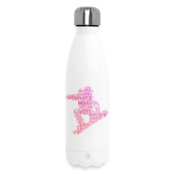 Direkte Snowboard Aussage - Thermosflasche 500 ml - Weiß - Vorne