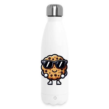 Cookie lunettes soleil chic - Bouteille isotherme 500 ml - blanc - Devant