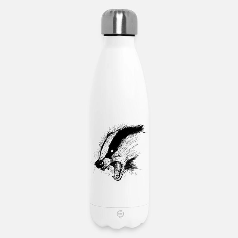 Blaireau - Bouteille isotherme 500 ml - blanc