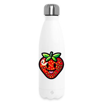 Fraise Fraises - Bouteille isotherme 500 ml - blanc - Devant