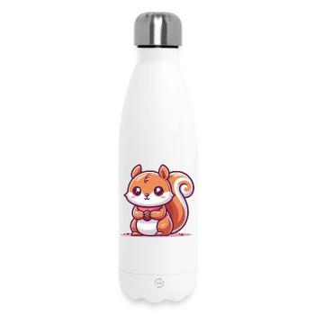 Eichhörnchen mit einem Samen - Thermosflasche 500 ml - Weiß - Vorne